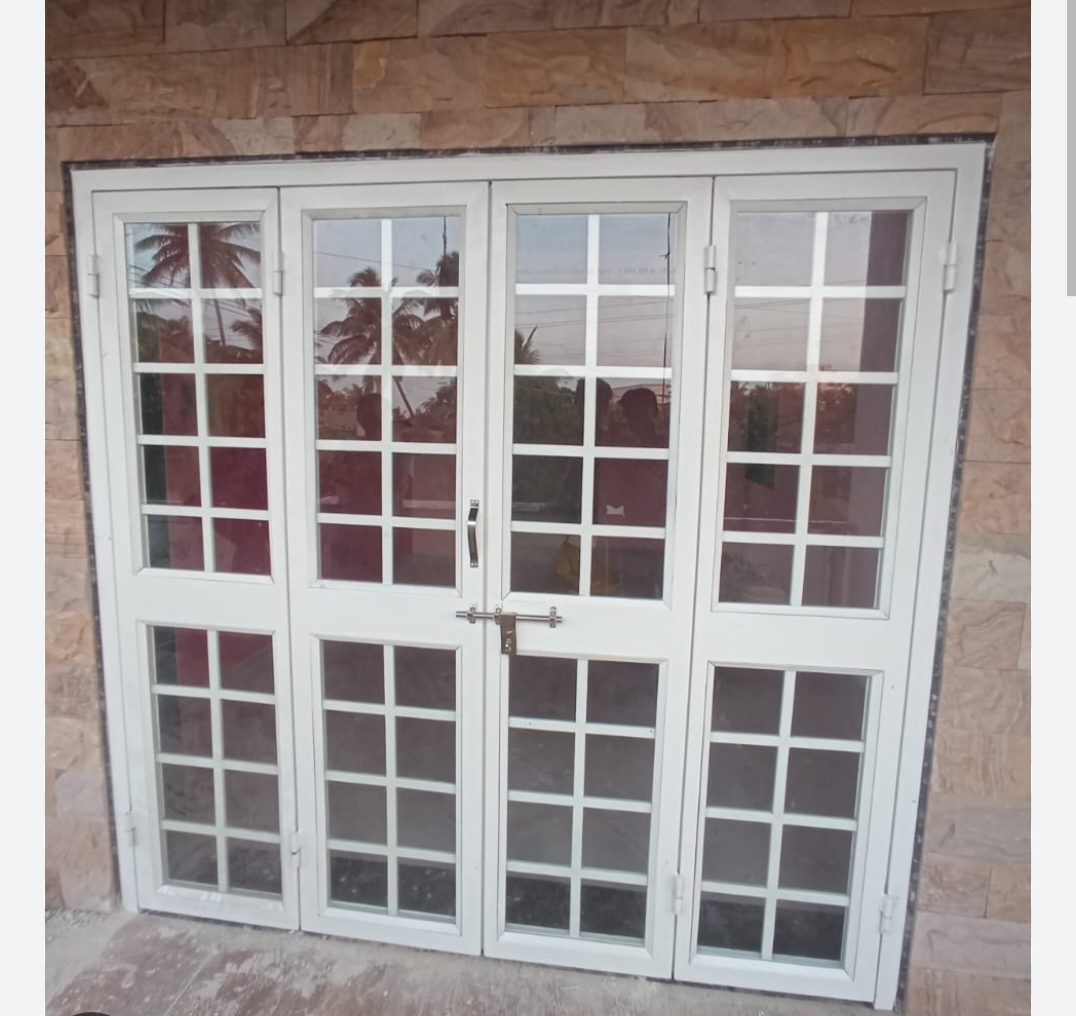 French Double Glass Steel Door Fitting